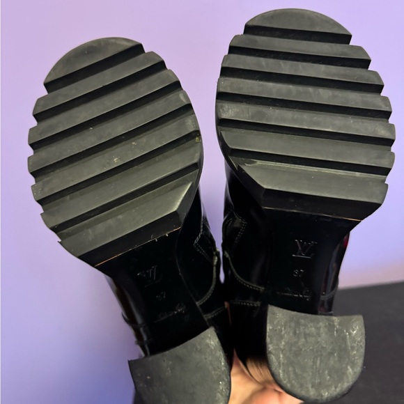 Louis Vuitton star trail knee boots black leather - Picture 13 of 16